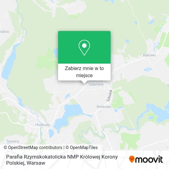 Mapa Parafia Rzymskokatolicka NMP Królowej Korony Polskiej