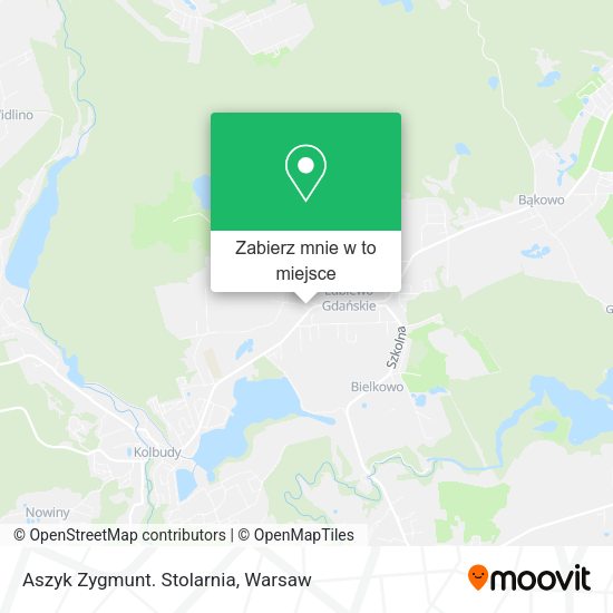 Mapa Aszyk Zygmunt. Stolarnia