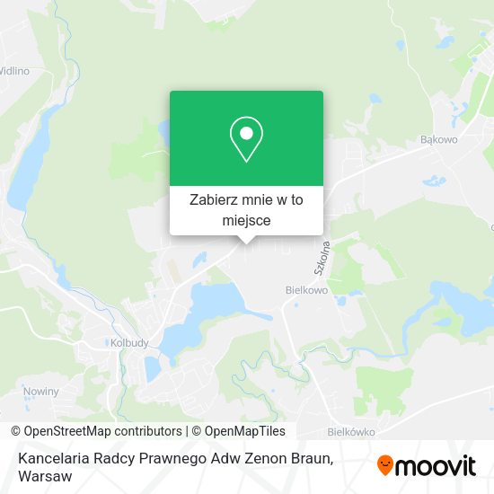 Mapa Kancelaria Radcy Prawnego Adw Zenon Braun