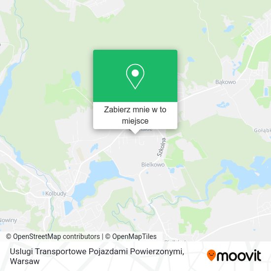 Mapa Uslugi Transportowe Pojazdami Powierzonymi