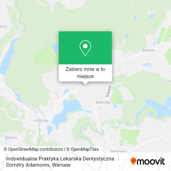 Mapa Indywidualna Praktyka Lekarska Dentystyczna Dzmitry Adamonis