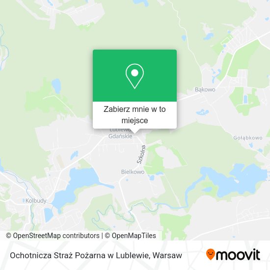 Mapa Ochotnicza Straż Pożarna w Lublewie