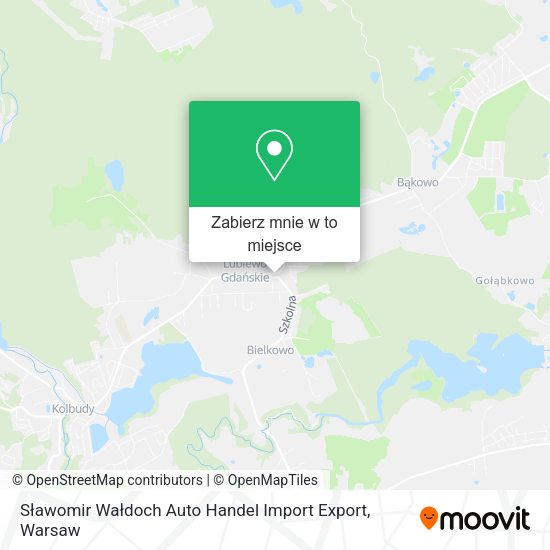 Mapa Sławomir Wałdoch Auto Handel Import Export