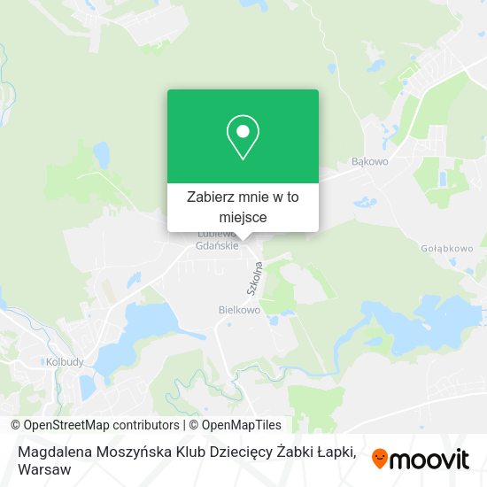 Mapa Magdalena Moszyńska Klub Dziecięcy Żabki Łapki