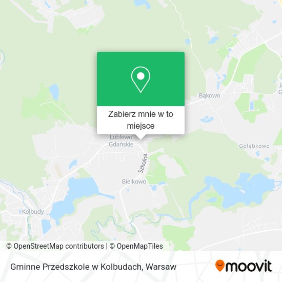 Mapa Gminne Przedszkole w Kolbudach