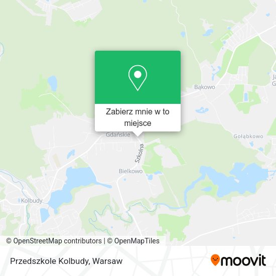 Mapa Przedszkole Kolbudy