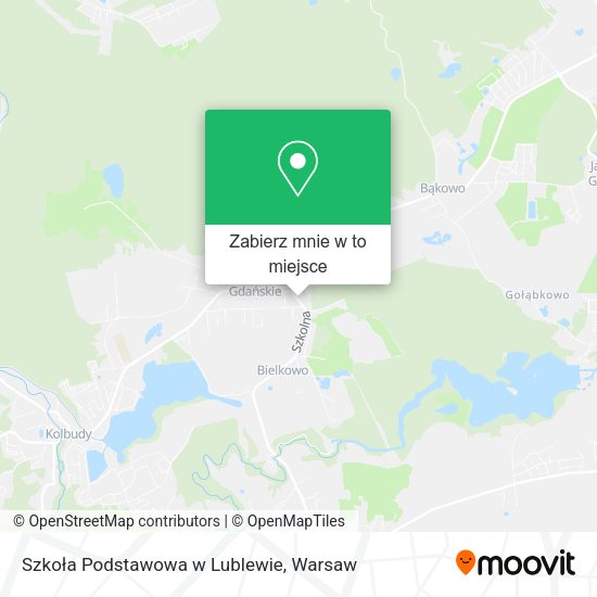 Mapa Szkoła Podstawowa w Lublewie