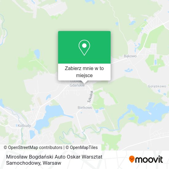 Mapa Mirosław Bogdański Auto Oskar Warsztat Samochodowy