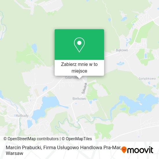 Mapa Marcin Prabucki, Firma Usługowo Handlowa Pra-Mar