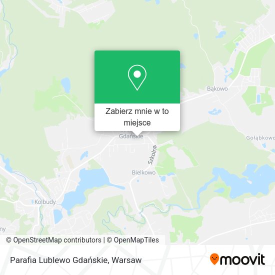 Mapa Parafia Lublewo Gdańskie