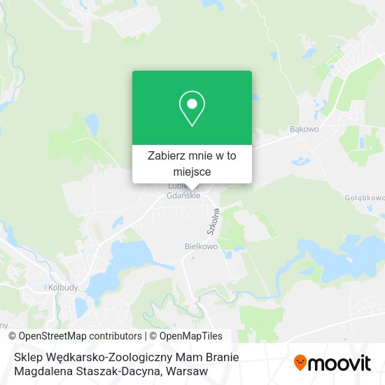 Mapa Sklep Wędkarsko-Zoologiczny Mam Branie Magdalena Staszak-Dacyna