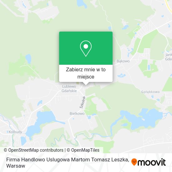 Mapa Firma Handlowo Uslugowa Martom Tomasz Leszka