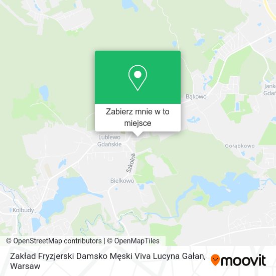 Mapa Zakład Fryzjerski Damsko Męski Viva Lucyna Gałan