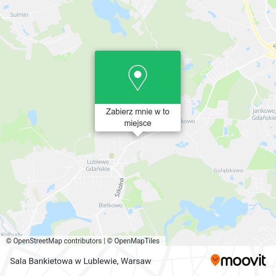 Mapa Sala Bankietowa w Lublewie