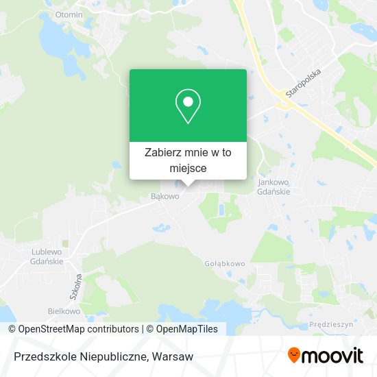 Mapa Przedszkole Niepubliczne