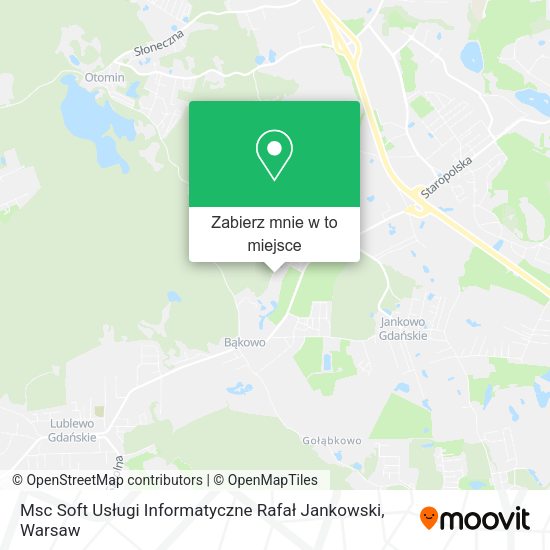 Mapa Msc Soft Usługi Informatyczne Rafał Jankowski