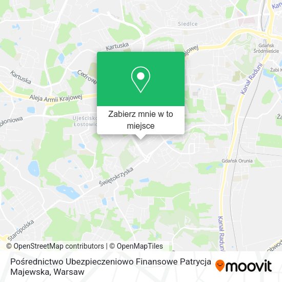 Mapa Pośrednictwo Ubezpieczeniowo Finansowe Patrycja Majewska