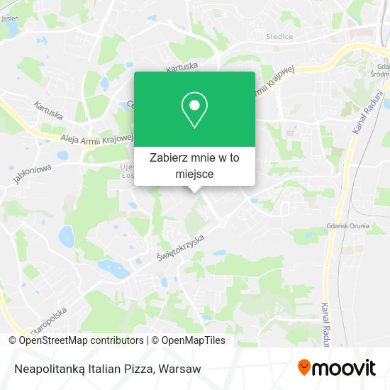 Mapa Neapolitanką Italian Pizza