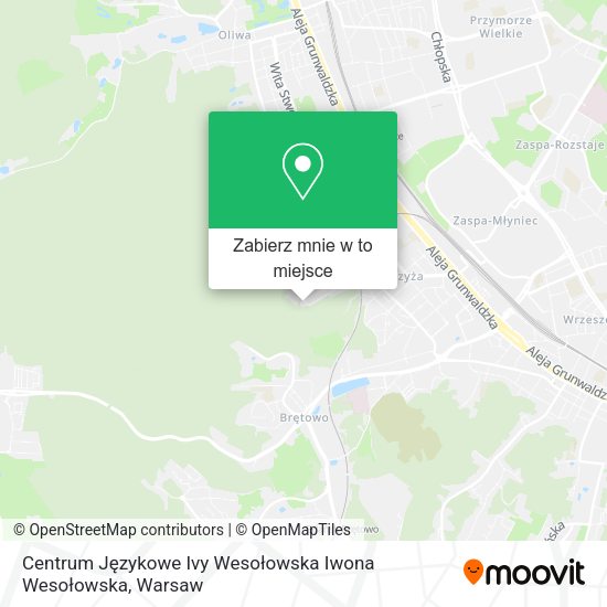 Mapa Centrum Językowe Ivy Wesołowska Iwona Wesołowska