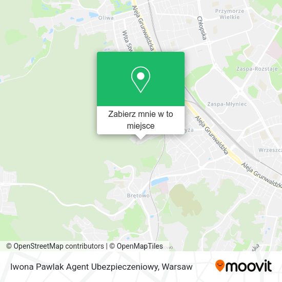 Mapa Iwona Pawlak Agent Ubezpieczeniowy