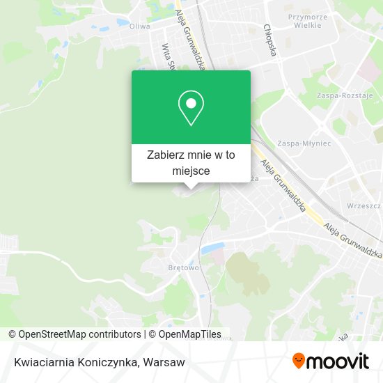 Mapa Kwiaciarnia Koniczynka