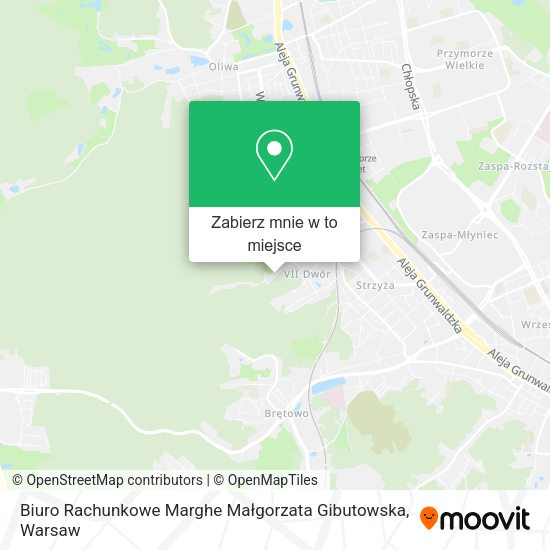 Mapa Biuro Rachunkowe Marghe Małgorzata Gibutowska