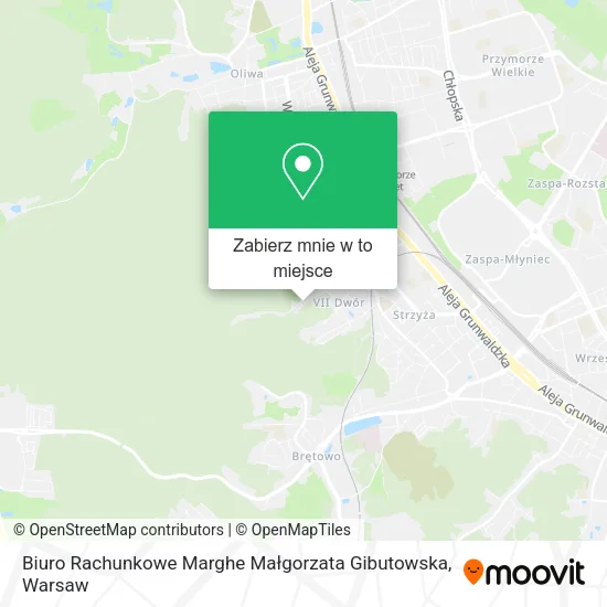 Mapa Biuro Rachunkowe Marghe Małgorzata Gibutowska