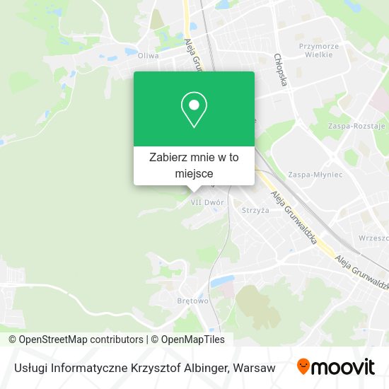 Mapa Usługi Informatyczne Krzysztof Albinger