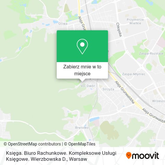 Mapa Księga. Biuro Rachunkowe. Kompleksowe Usługi Księgowe. Wierzbowska D.