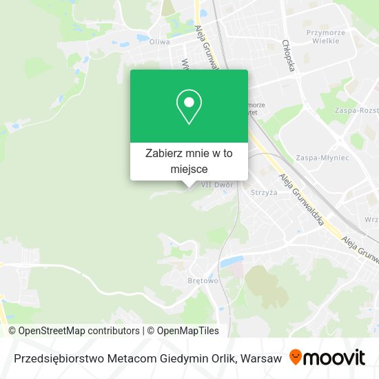 Mapa Przedsiębiorstwo Metacom Giedymin Orlik