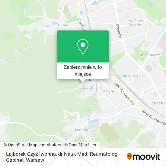 Mapa Lajborek-Czyż Iwonna, dr Nauk Med. Reumatolog - Gabinet