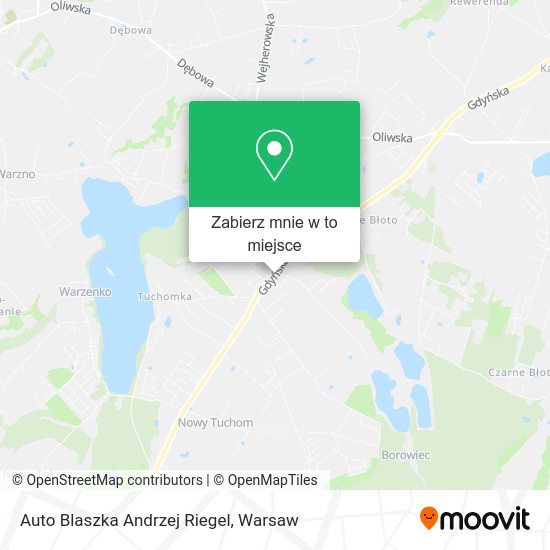 Mapa Auto Blaszka Andrzej Riegel