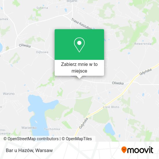 Mapa Bar u Hazów