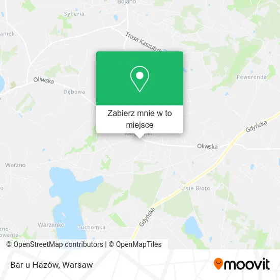 Mapa Bar u Hazów