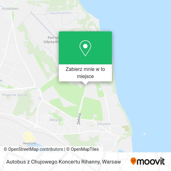 Mapa Autobus z Chujowego Koncertu Rihanny