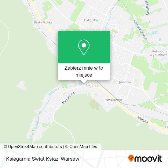 Mapa Ksiegarnia Swiat Ksiaz