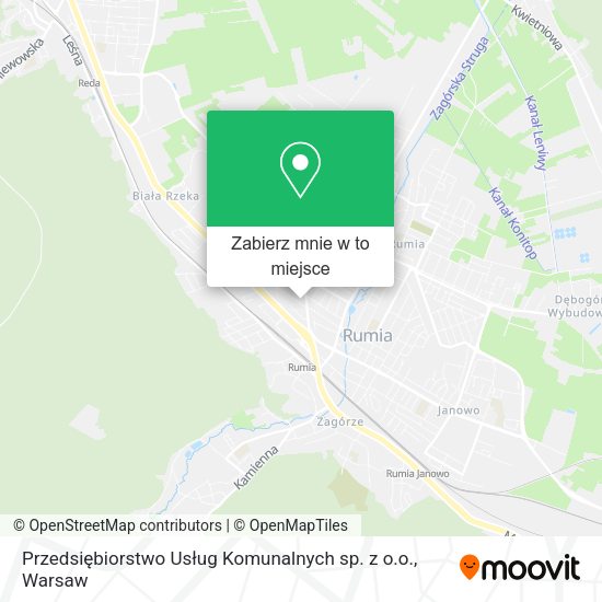 Mapa Przedsiębiorstwo Usług Komunalnych sp. z o.o.