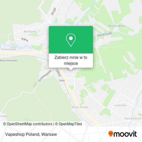 Mapa Vapeshop Poland