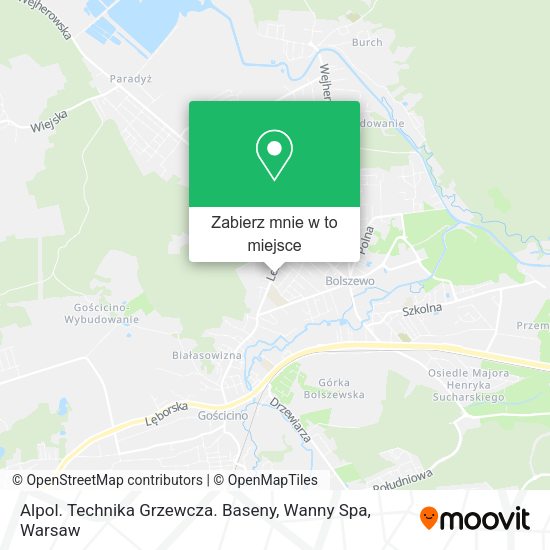 Mapa Alpol. Technika Grzewcza. Baseny, Wanny Spa