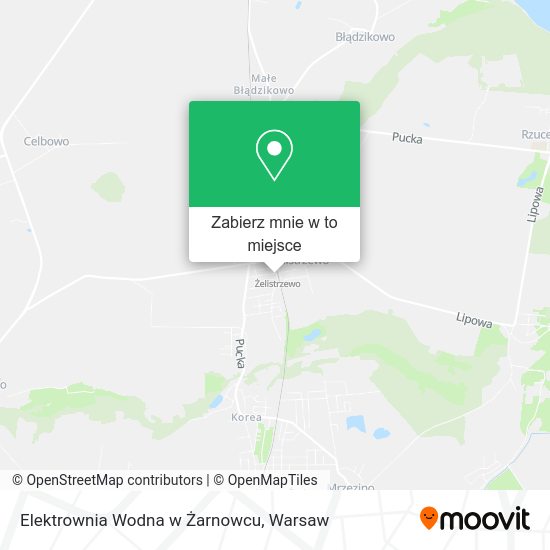 Mapa Elektrownia Wodna w Żarnowcu