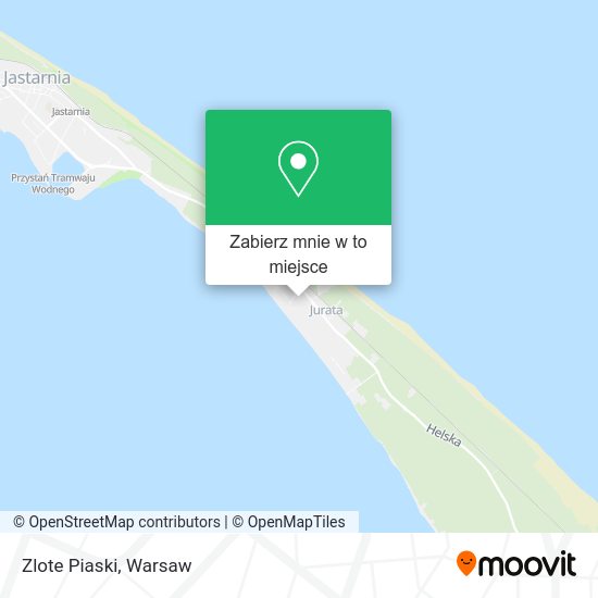 Mapa Zlote Piaski