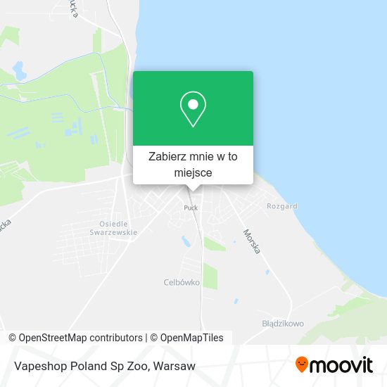 Mapa Vapeshop Poland Sp Zoo