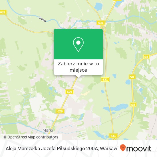 Mapa Aleja Marszałka Józefa Piłsudskiego 200A