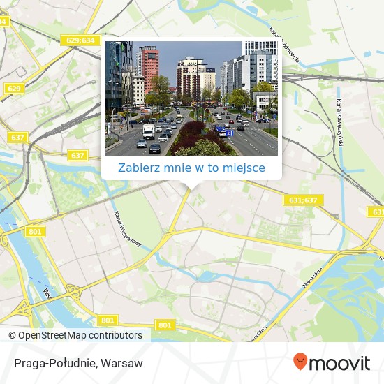 Mapa Praga-Południe