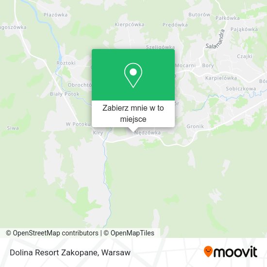 Mapa Dolina Resort Zakopane