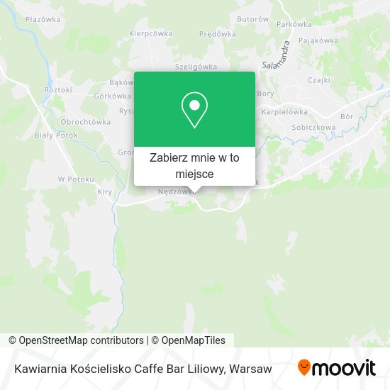 Mapa Kawiarnia Kościelisko Caffe Bar Liliowy