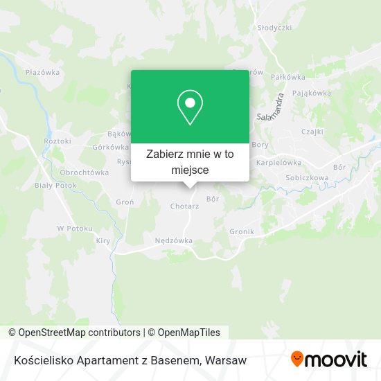 Mapa Kościelisko Apartament z Basenem