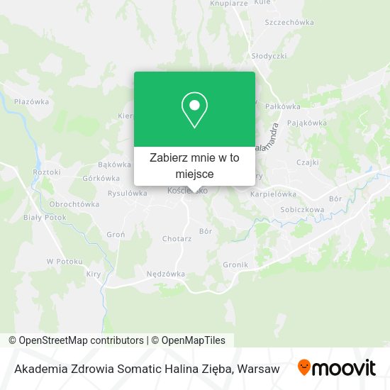 Mapa Akademia Zdrowia Somatic Halina Zięba