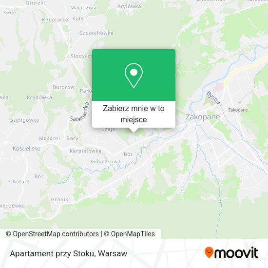 Mapa Apartament przy Stoku