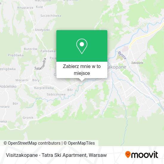 Mapa Visitzakopane - Tatra Ski Apartment